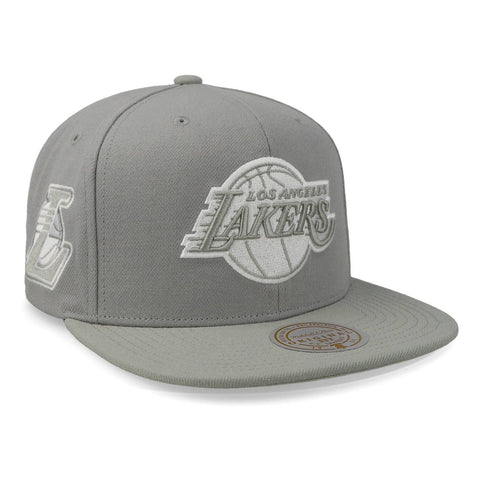 Gorra Mitchell and Ness NBA Lakers Evergreen Gris Unitalla