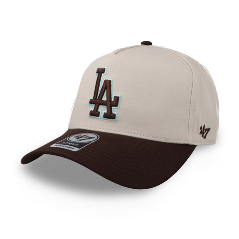 Gorra ‘47 MLB Shot Cotton LA Dodgers Beige/Menta Unitalla