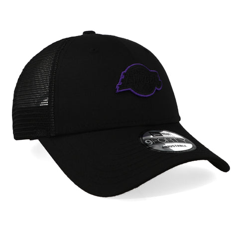 Gorra New Era 9 Forty Trucker Lakers Negro Unitalla
