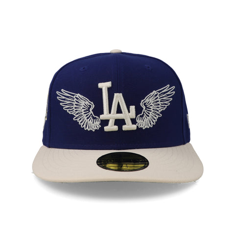 Gorra New Era 59Fifty MLB Dodgers Team Wings Cerrada