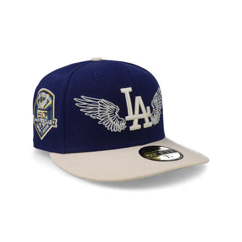 Gorra New Era 59Fifty MLB Dodgers Team Wings Cerrada