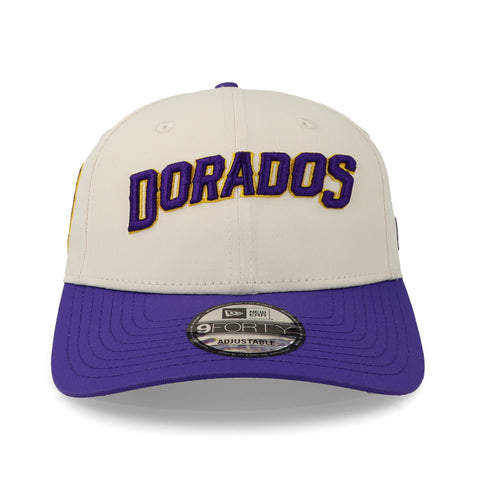 Gorra New Era 9 Forty Dorados 24 Charcoal Purple Unitalla