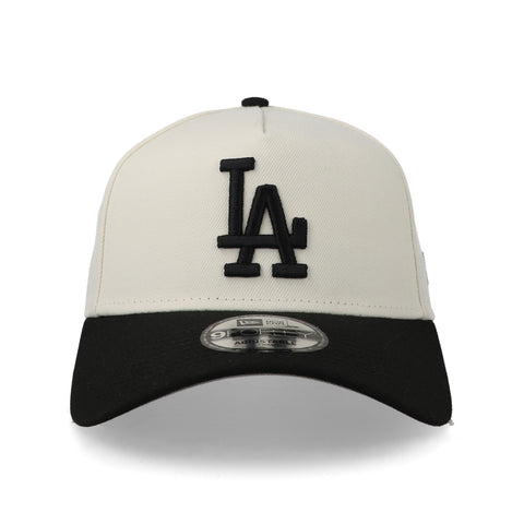 Gorra New Era 9Forty MLB Dodgers Crema Negro Unitalla