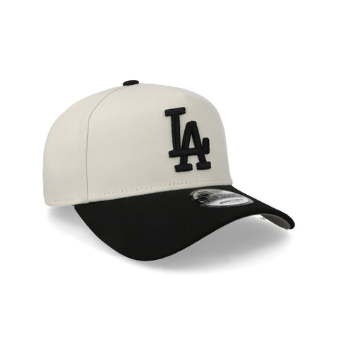 Gorra New Era 9Forty MLB Dodgers Crema Negro Unitalla