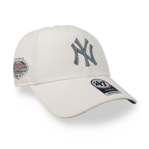 Gorra ‘47 MLB Sure Shot NY Yankees Snapback Blanco/Plata Unitalla