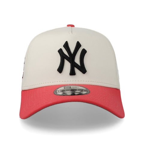 Gorra New Era 9Forty A-Frame MLB Yankees Chrome Coral