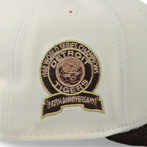 Gorra New Era 59Fifty MLB Tigers Chrome Walnut Cerrada