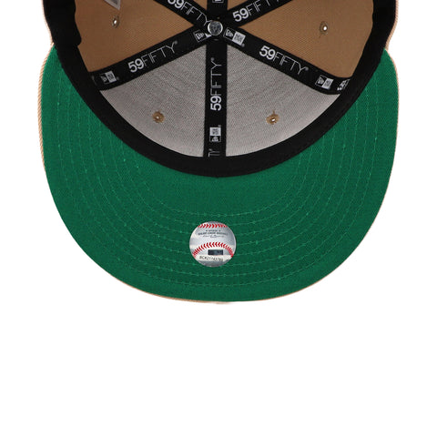 Gorra New Era 59Fifty MLB New York Camel Blanco Cerrado