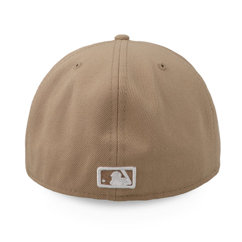 Gorra New Era 59 Fifty MLB Athletics Camel Blanco Cerrado