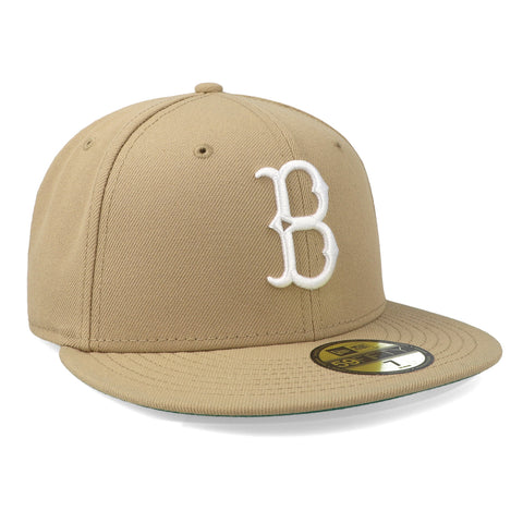 Gorra New Era 59 Fifty MLB Padres Camel Blanco Cerrado