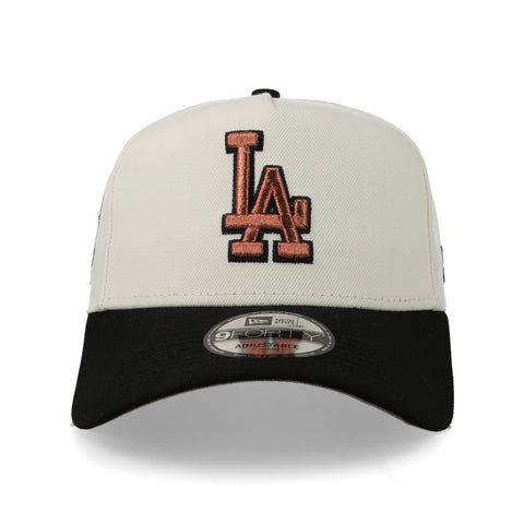 Gorra New Era 9Forty A-Frame Dodgers Chrome Negra Unitalla