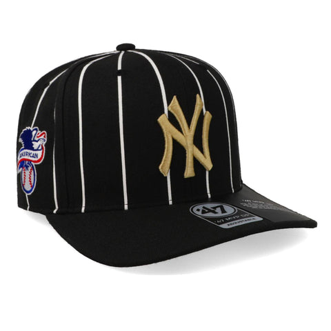 Gorra '47 MLB Yankees Pinstripe 47 MVP Negro Unitalla