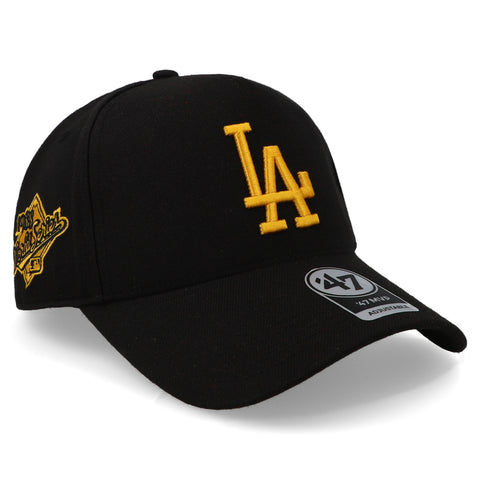 Gorra '47 MLB Dodgers Sure Shot MVP Negro/Amarillo Unitalla