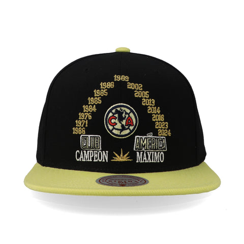 Gorra Mitchell & Ness LMX América Campeón Máximo Negro