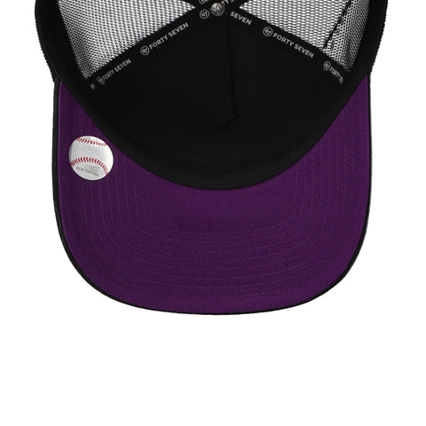 Gorra '47 MLB Dodgers Ballpark Mesh Negro/Morado Unitalla