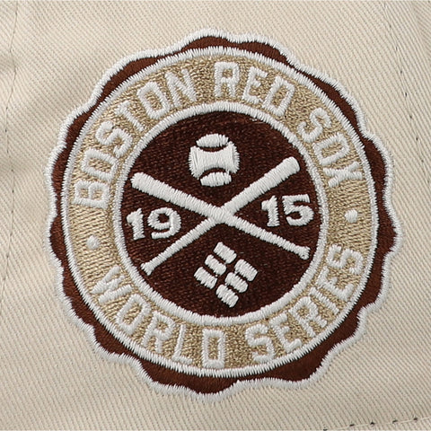 Gorra New Era 9Forty MLB Red Sox WS Patch Beige Unitalla