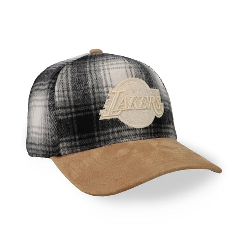 Gorra Mitchell & Ness NBA Lakers Plaid Out Pro Snapback