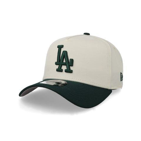 Gorra New Era 9Forty MLB Dodgers Crema Verde Oscuro Unitalla