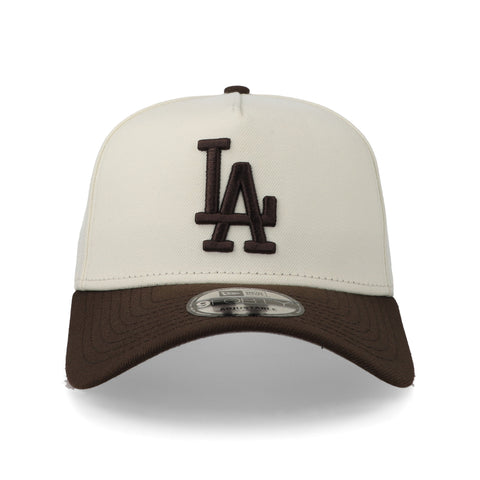 Gorra New Era 9Forty MLB Dodgers Crema Nogal Unitalla