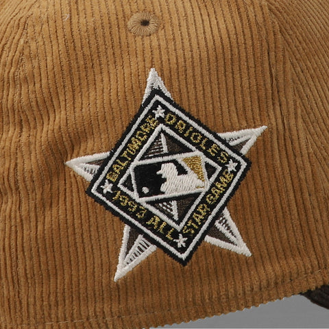 Gorra New Era 9Forty MLB Orioles Blanco Nogal Pana Unitalla