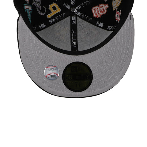 Gorra New Era 59Fifty MLB All Over Negra Cerrada