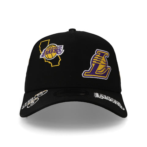 Gorra New Era 9Forty NBA Lakers All Over Negra Ajustable