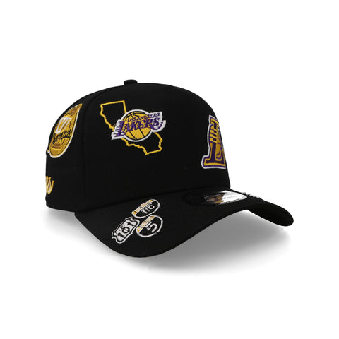 Gorra New Era 9Forty NBA Lakers All Over Negra Ajustable
