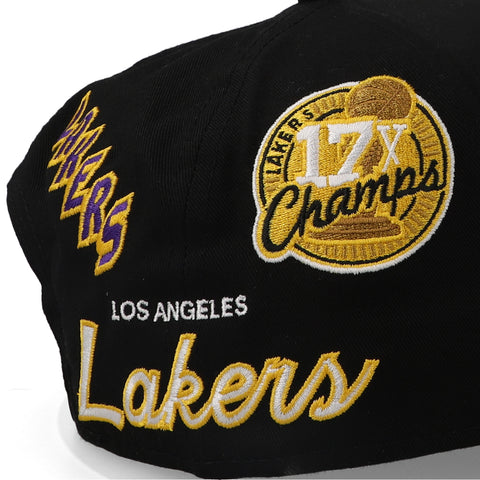 Gorra New Era 9Forty NBA Lakers All Over Negra Ajustable
