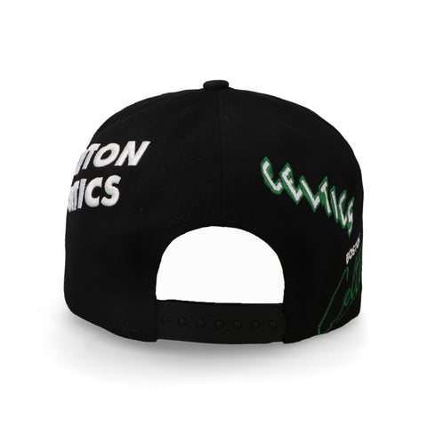 Gorra New Era 9Forty NBA Celtics All Over Negra Ajustable