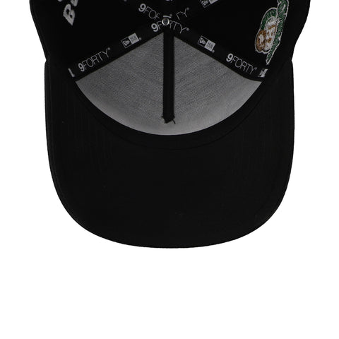 Gorra New Era 9Forty NBA Celtics All Over Negra Ajustable