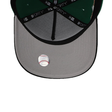 Gorra New Era 9Forty MLB Yankees Verde Kelly Negro Unitalla