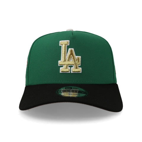 Gorra New Era 9Forty MLB Dodgers Verde Kelly Negro Unitalla
