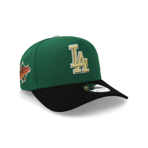 Gorra New Era 9Forty MLB Dodgers Verde Kelly Negro Unitalla