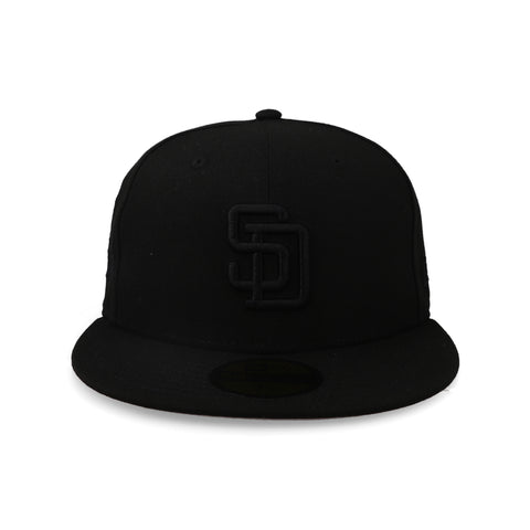 Gorra New Era 59Fifty MLB Padres Tonal Negra Cerrada