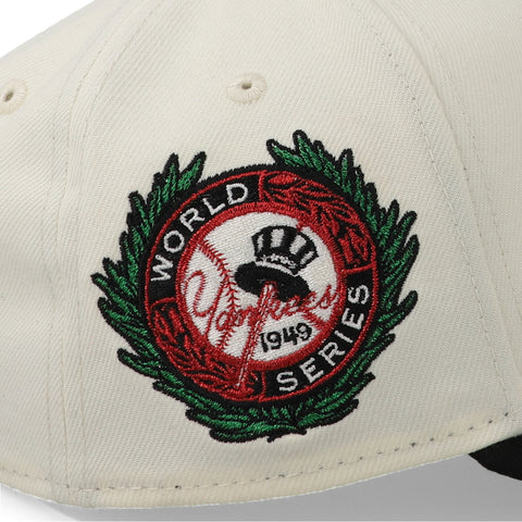 Gorra New Era 9Forty MLB Yankees Crema Negro Unitalla