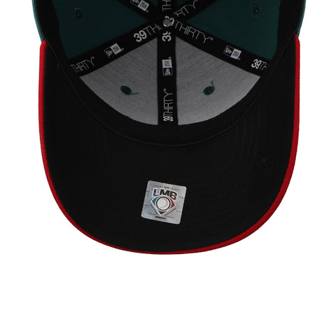Gorra New Era 39Thirty LMB Diablos Alterna Verde Cerrada