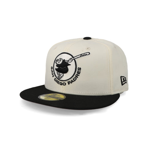 Gorra New Era 59Fifty MLB Padres Crema Negro
