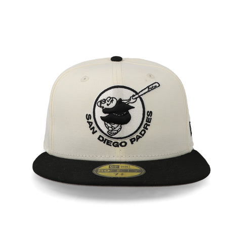 Gorra New Era 59Fifty MLB Padres Crema Negro