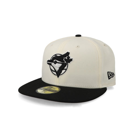 Gorra New Era 59Fifty MLB Blue Jays Crema Negro