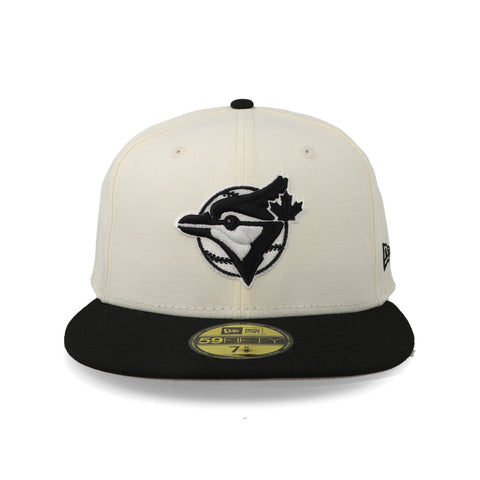 Gorra New Era 59Fifty MLB Blue Jays Crema Negro