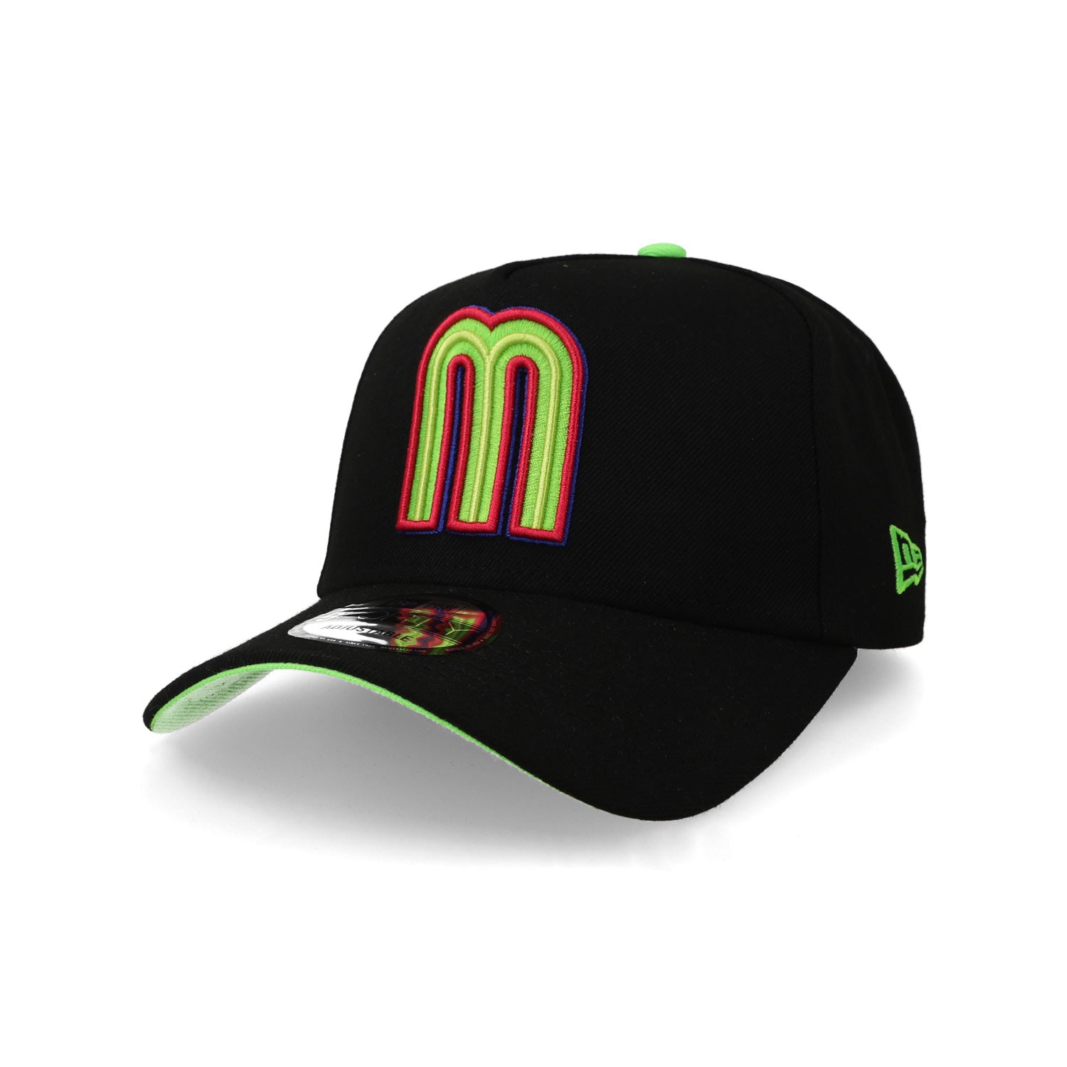 Gorra New Era 9Forty México Iconic M Verde Shock Unitalla – 2CAP