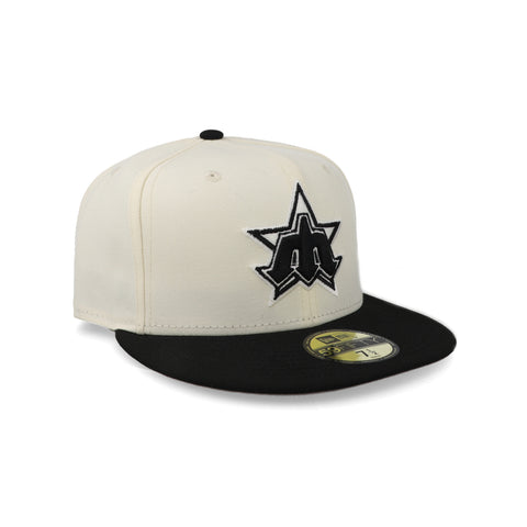 Gorra New Era 59Fifty MLB Mariners Crema Negro