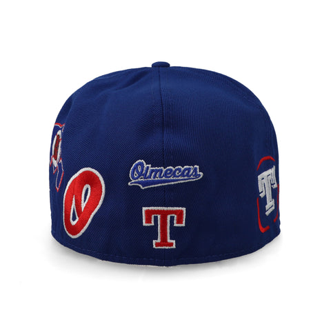 Gorra New Era 59Fifty LMB Olmecas Patchwork Cerrada