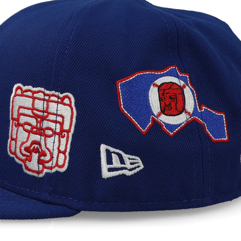 Gorra New Era 59Fifty LMB Olmecas Patchwork Cerrada