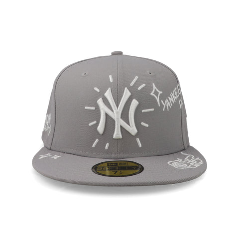 Gorra New Era 59Fifty MLB Yankees Scribble Cerrada