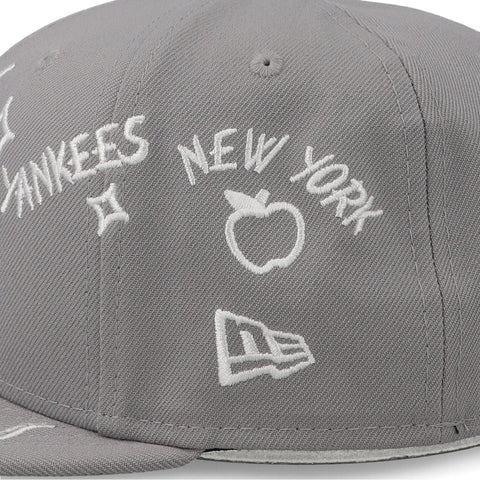 Gorra New Era 59Fifty MLB Yankees Scribble Cerrada