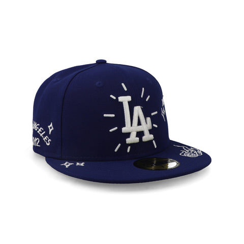 Gorra New Era 59Fifty MLB Dodgers Scribble Cerrada