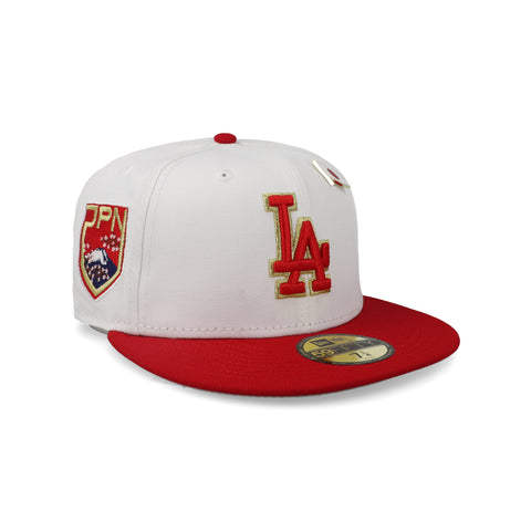 Gorra New Era 59Fifty MLB Dodgers Chrome Walnut Cerrada
