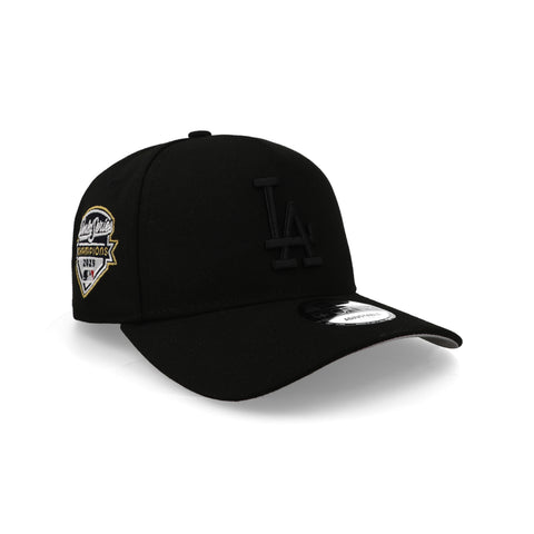 Gorra New Era 9Forty A-Frame MLB Dodgers WS25 Negra Unitalla