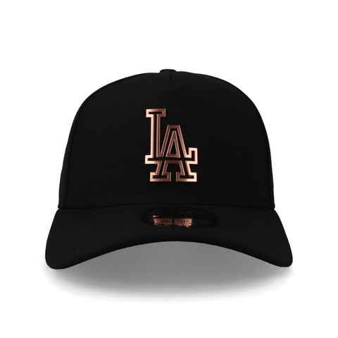 Gorra New Era 9Forty A-Frame MLB Dodgers Metal Badge Negra